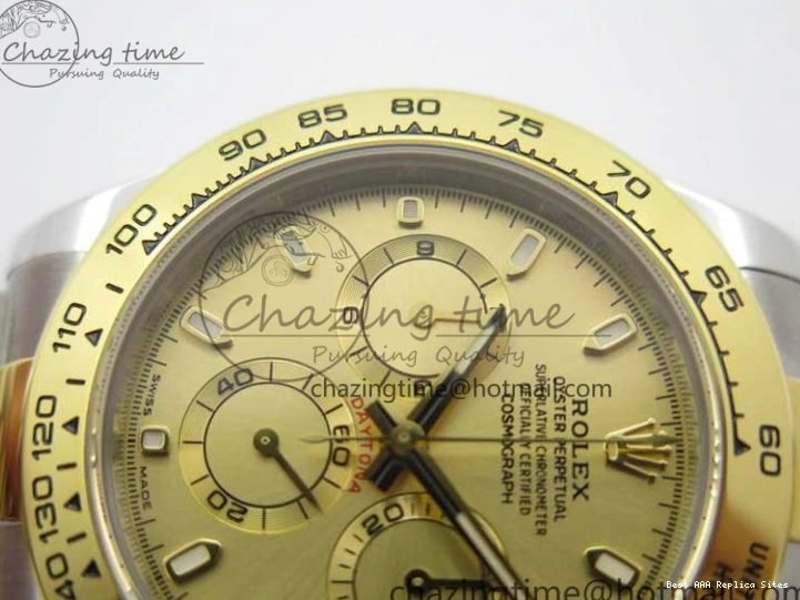 AAA Replica Watches 1:1 Daytona Dial Edition SA4130 Noob 3181 Bracelet Case 904L Bright 116503 V SS YG and Best SS Gold 0104